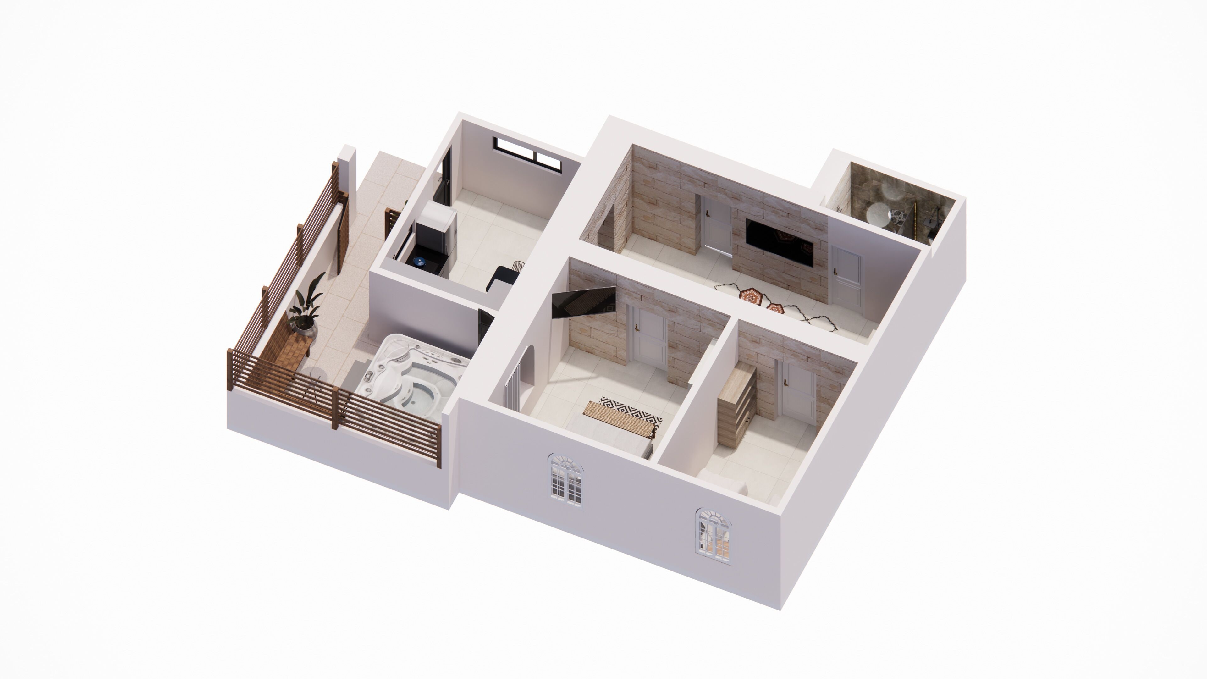 Exclusieve kamer | Luxe beddengoed, donsdekens, bedden met traagschuimmatrassen