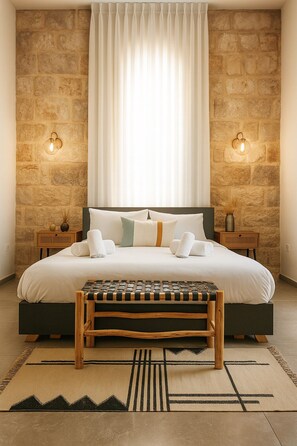 Premium bedding, down comforters, memory foam beds, free minibar - Mamilla View - Suites & Apt Hotel (Jerusalem)