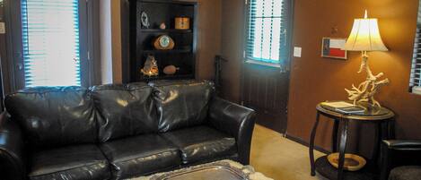 Téléviseur, foyer, lecteur de DVD, livres