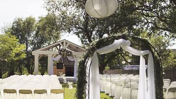 Aussenbereich fĂŒr Bankette