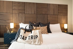 Estúdio luxo | 1 quarto, roupas de cama premium, camas com colchões pillow-top