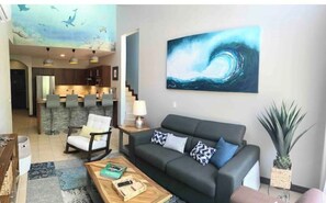 Living area - Surfside Flamingo Costa Rica - Casa Marina (Potrero)