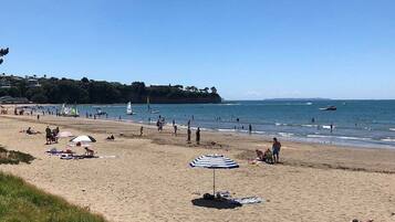 Beach nearby, sun-loungers
