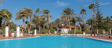 A heated pool