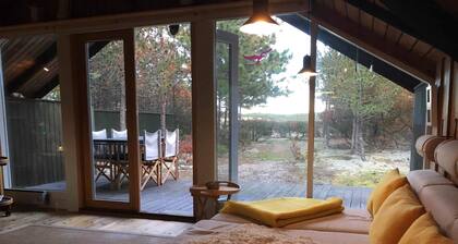 Cottage on Anholt facing a large natural area