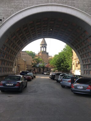 Parkering på området