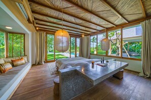 Villa de lujo | 5 habitaciones, tabla de planchar con plancha y ropa de cama 