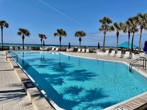 A heated pool