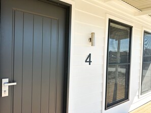 Exterior detail - The Sandbar - Long Beach Coastal Retreat. (Robe)