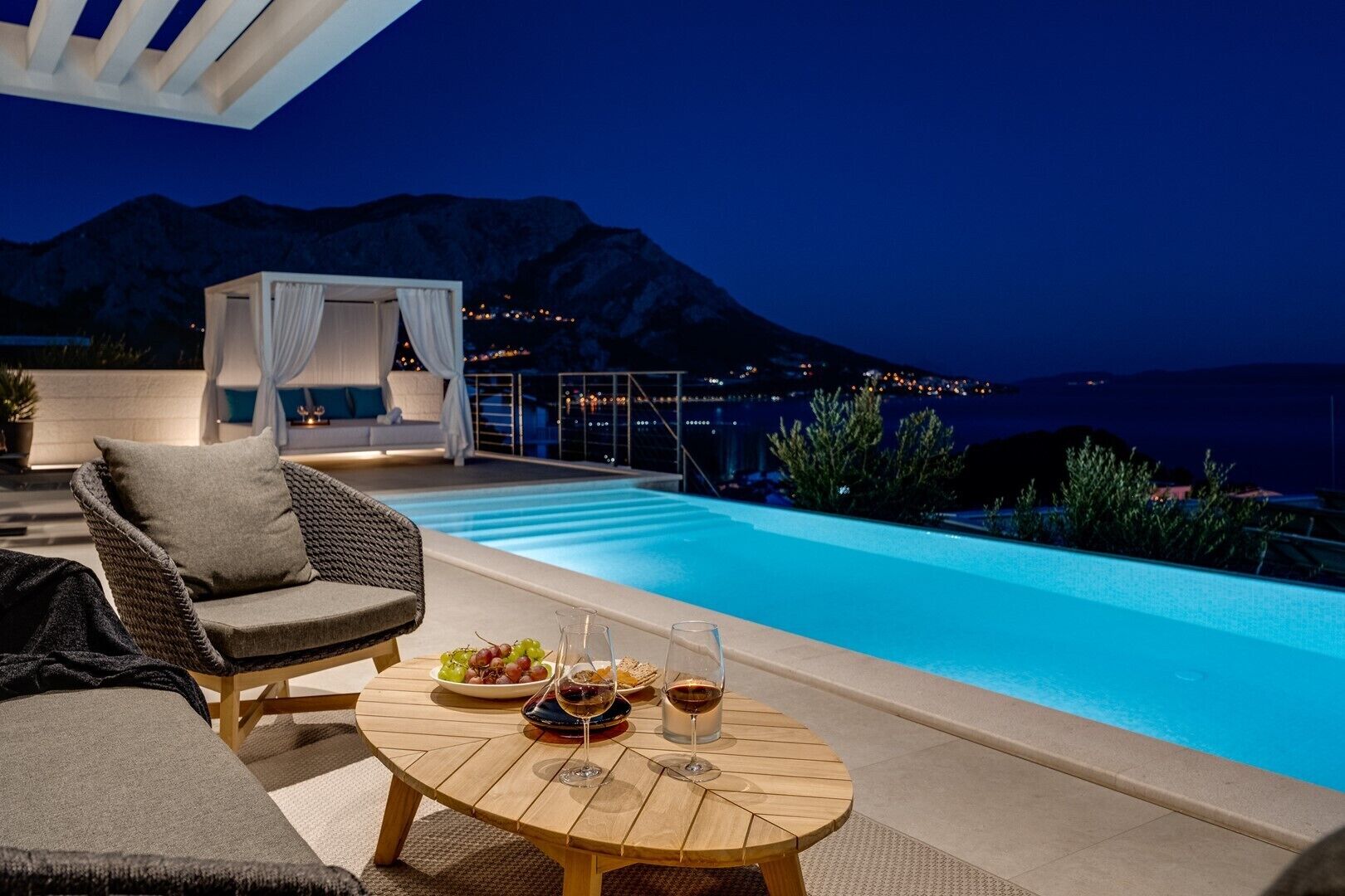 Et oppvarmet basseng