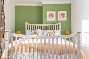 1 bedroom, iron/ironing board, travel crib, free WiFi