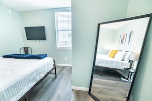 Casa (1 Bedroom) | 1 habitación, tabla de planchar con plancha y ropa de cama
