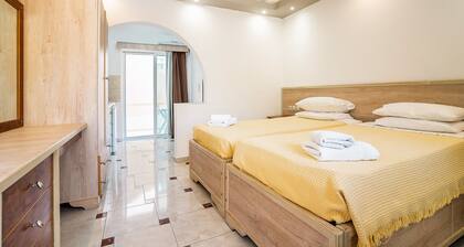 Holiday Home 'Olympus Tilos Apt Twin A3 ' with Mountain View, Wi-Fi and Air Conditioning