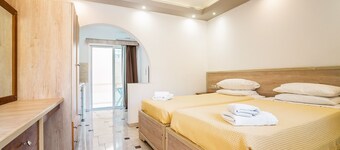 Holiday Home 'Olympus Tilos Apt Twin A3 ' with Mountain View, Wi-Fi and Air Conditioning