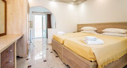 Holiday Home 'Olympus Tilos Apt Twin A3 ' with Mountain View, Wi-Fi and Air Conditioning