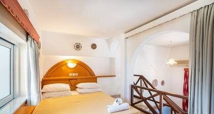 Holiday Home 'Olympus Tilos Apt Double A1 ' with Mountain View, Wi-Fi and Air Conditioning