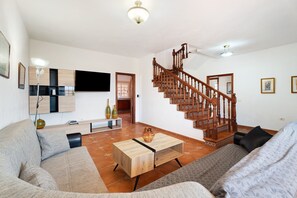 TV, fireplace, ping pong