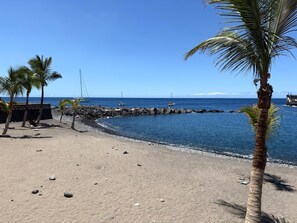En la playa