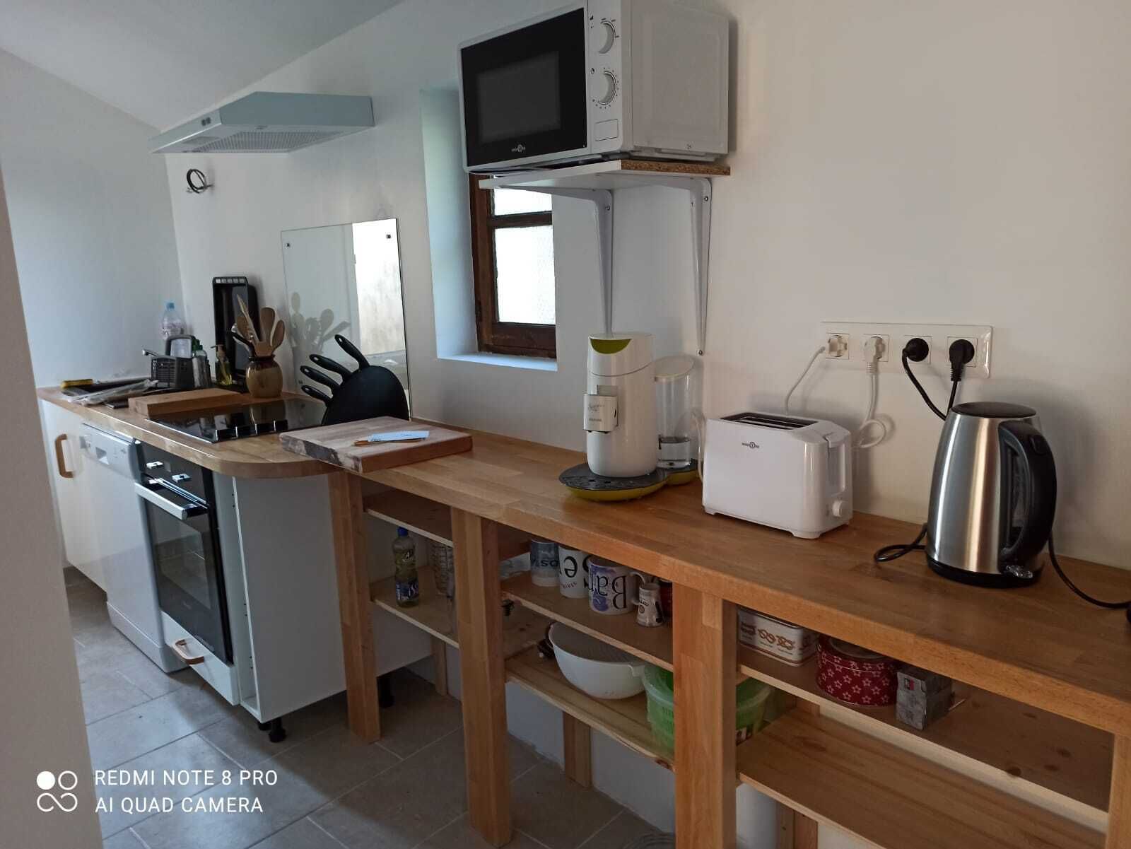 Cottage in the countryside on the edge of the forest