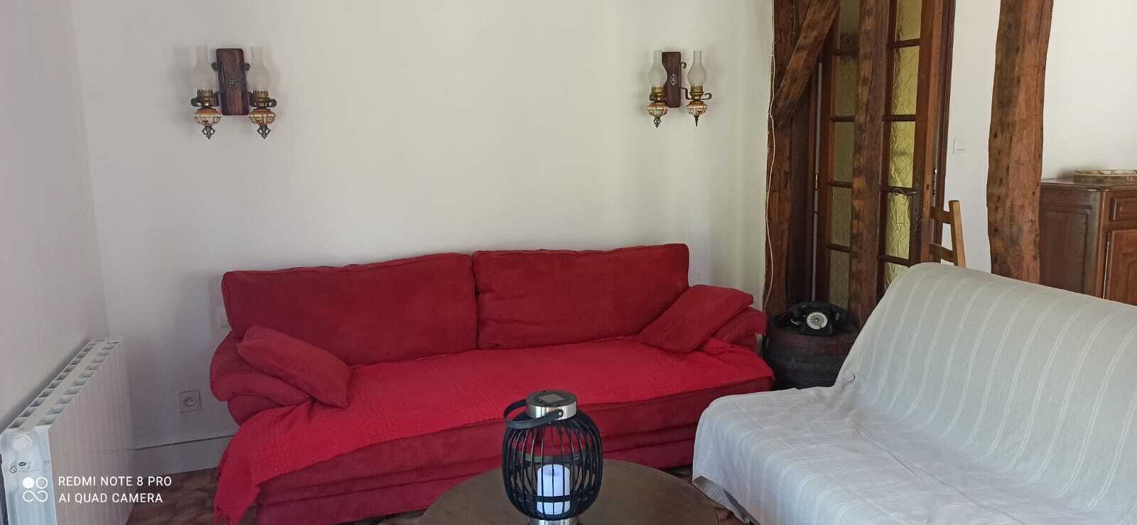 Cottage in the countryside on the edge of the forest