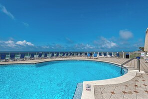 Una piscina riscaldata