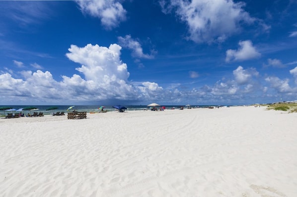 Accommodatie ligt op het strand