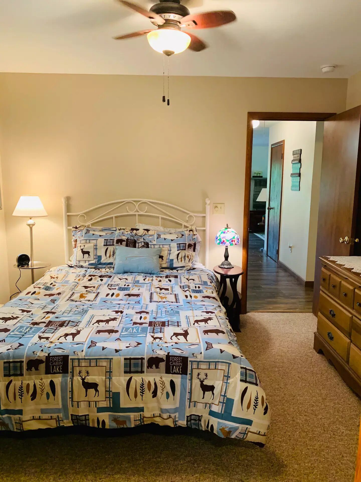 Steps from beach at Big Bass Lake