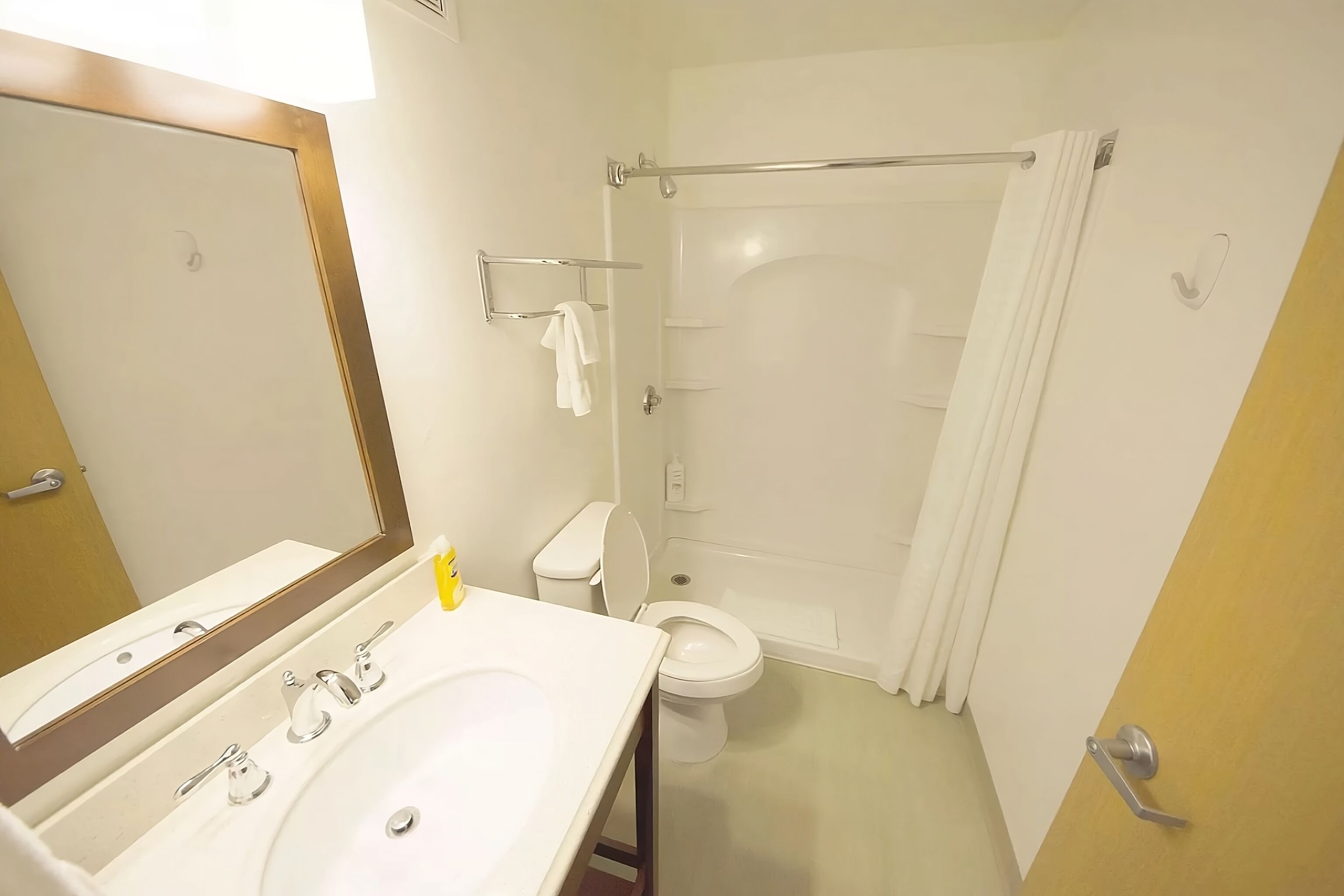 free toiletries, hair dryer, towels, soap