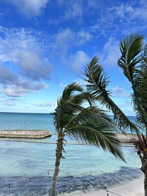 Sun-loungers, beach towels