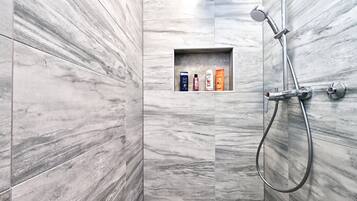 Shower, hair dryer