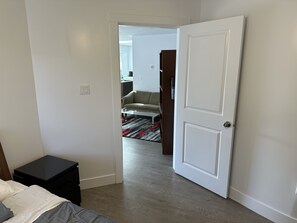 Living area - Remodeled 2nd floor 2 bedroom suite with a large deck. (Surrey)