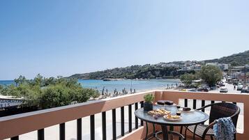 Departamento de lujo, 1 habitación, para no fumadores, vista al mar | Vista del balcón