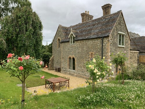 Charming gothic house with a lovely terrace and garden