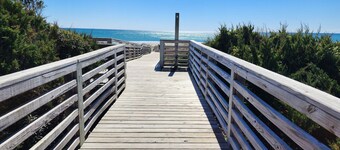 Oceanfront complex, two pools, beach access, and king bed!