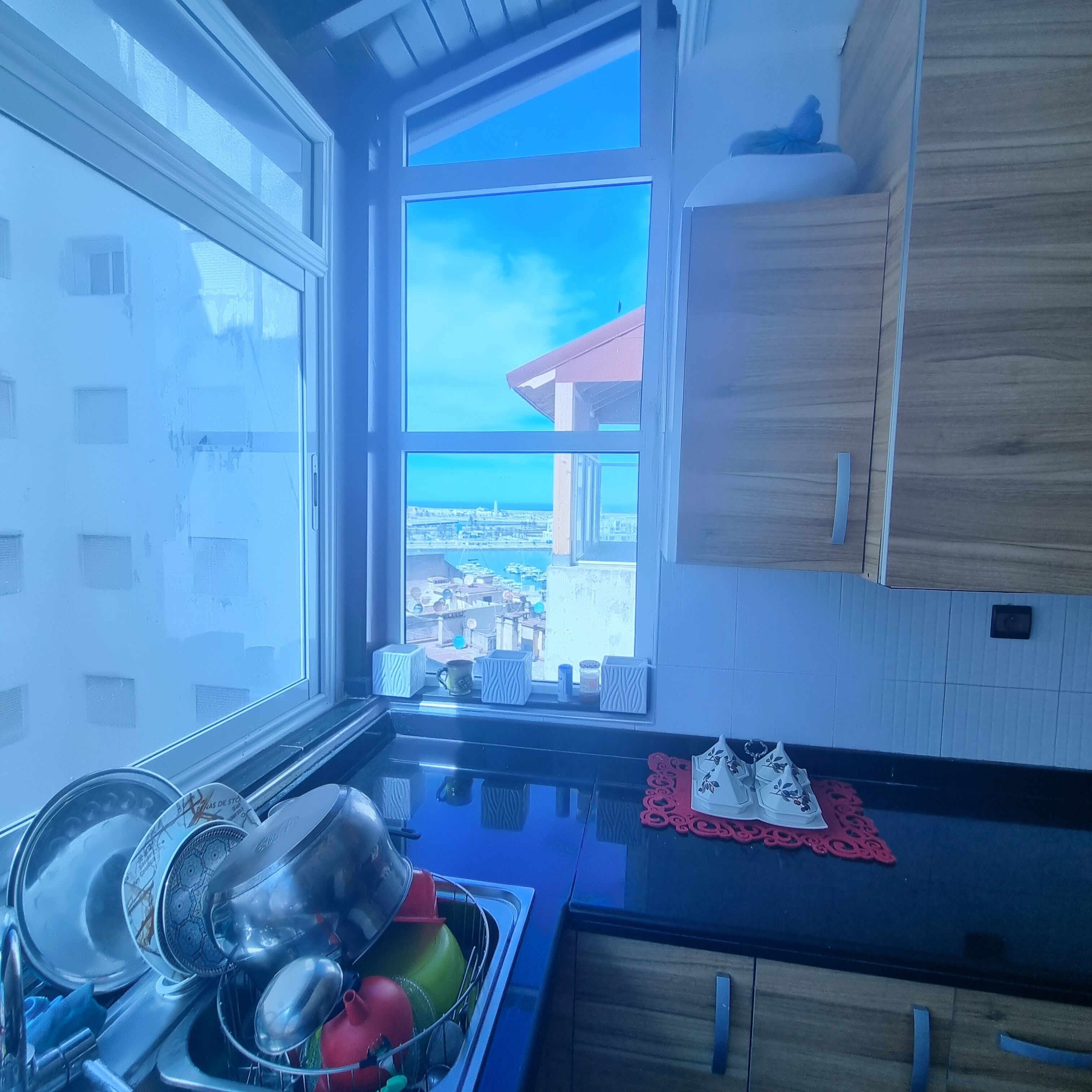 Apartment, Terrace, Marina View | Private kitchen | Fridge, microwave, oven, toaster