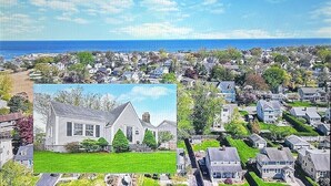 A coastal residential area with a view of the beach and houses. - 5 minute walk to beach, walk to town & train (Fairfield)