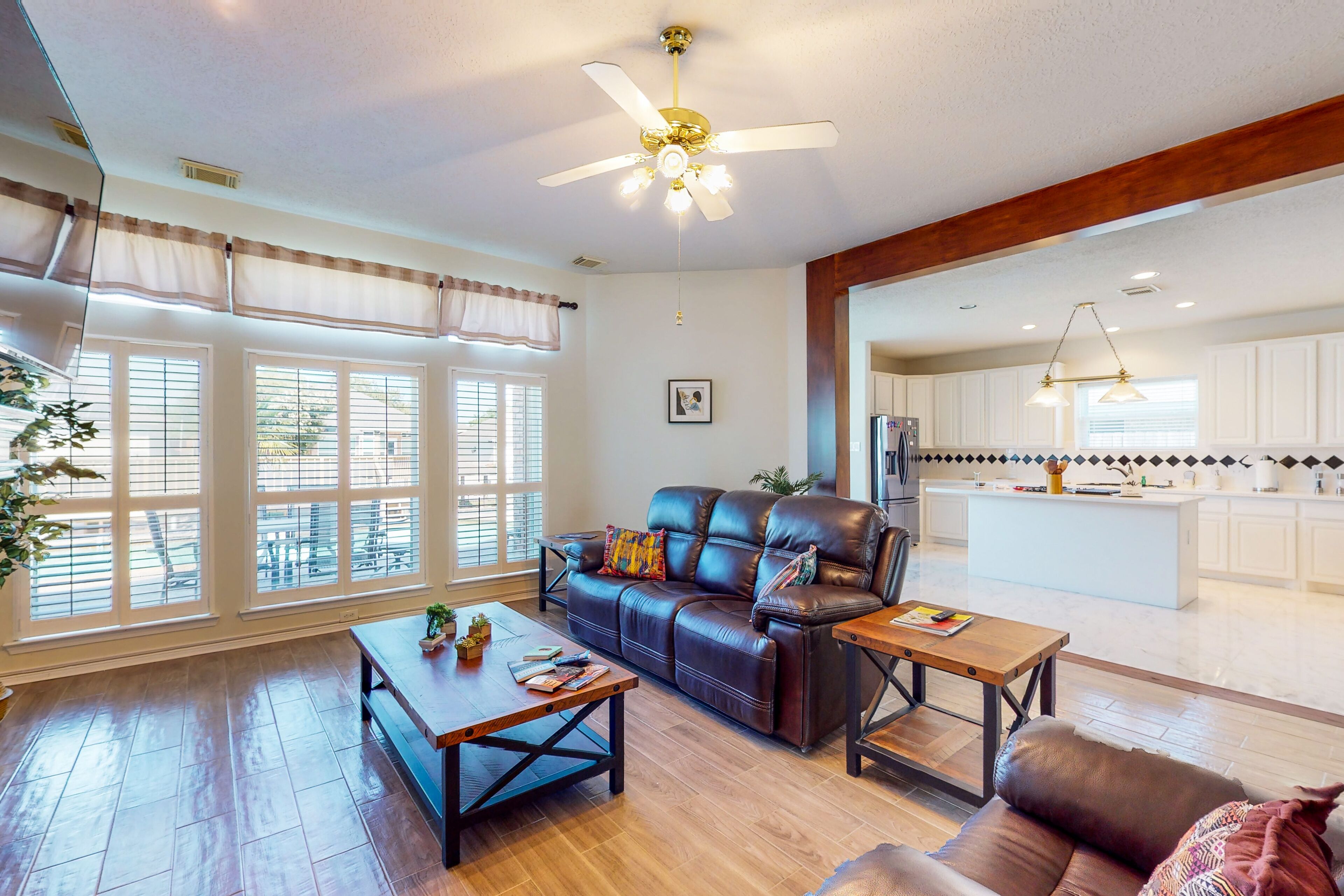 Canal-front home with private pool, dock, deck, water views, W/D & AC