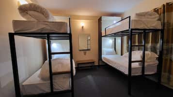 Premium bedding, desk, free WiFi, bed sheets