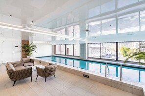 Indoor pool, a heated pool