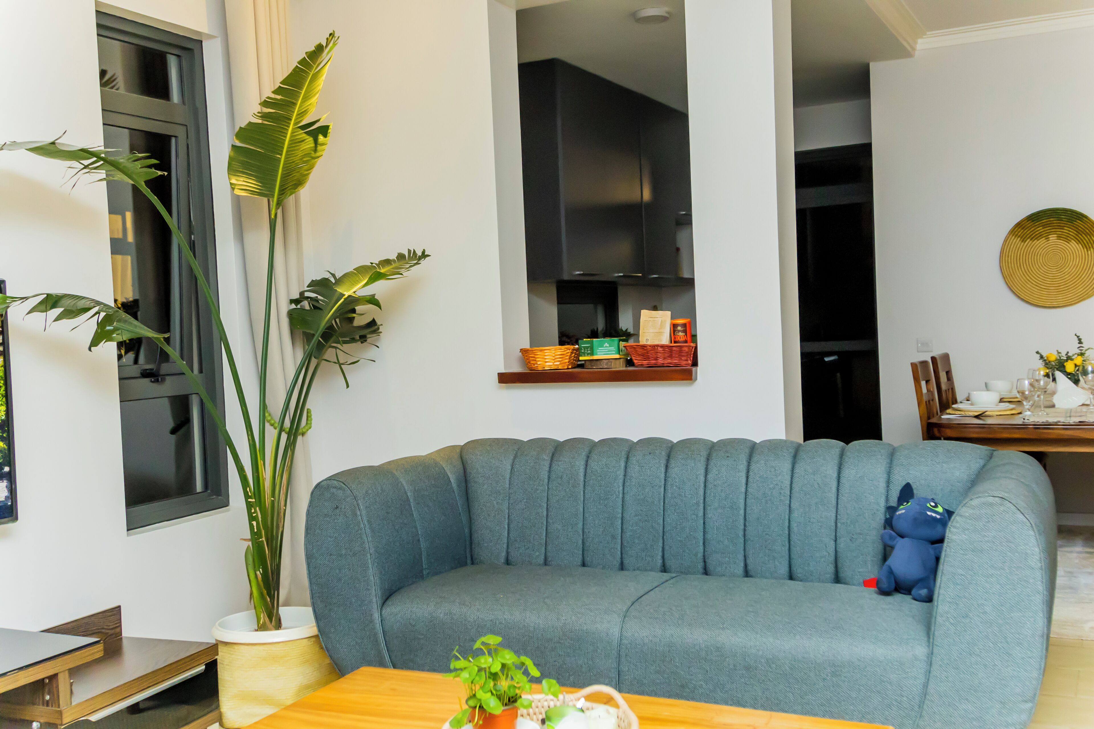 Apartamento básico, patio, vistas a la ciudad | Zona de estar