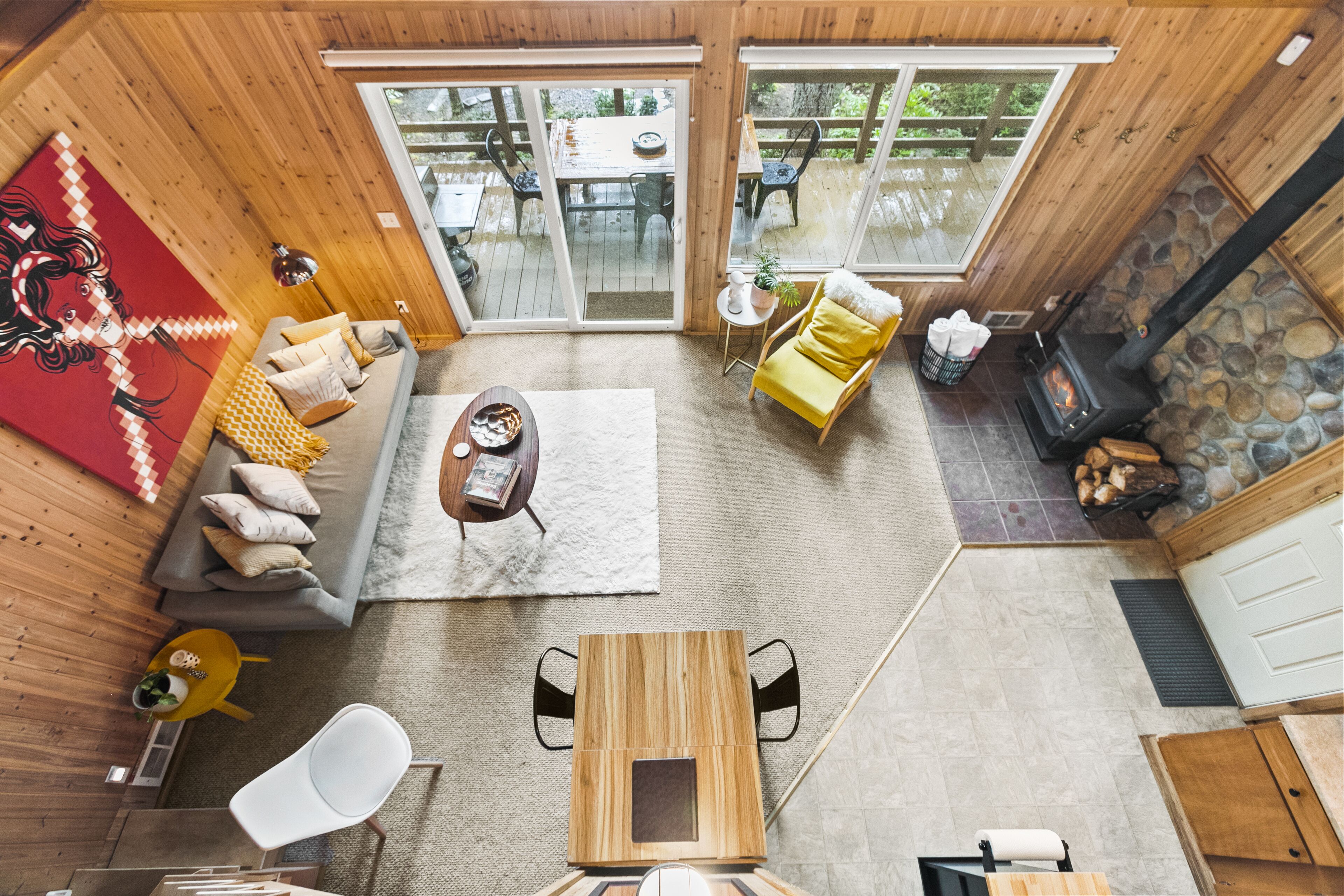 Lakefront A-Frame Cabin with King Beds, Boat, Hot Tub, RV Hookup