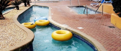 Indoor pool, outdoor pool