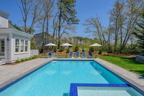 Et oppvarmet basseng