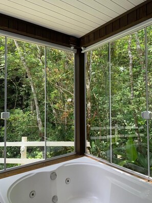 华丽小屋, 山景 | 私人 SPA 浴缸