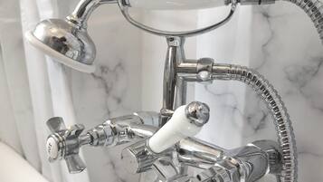 Free toiletries, hair dryer, towels, toilet paper