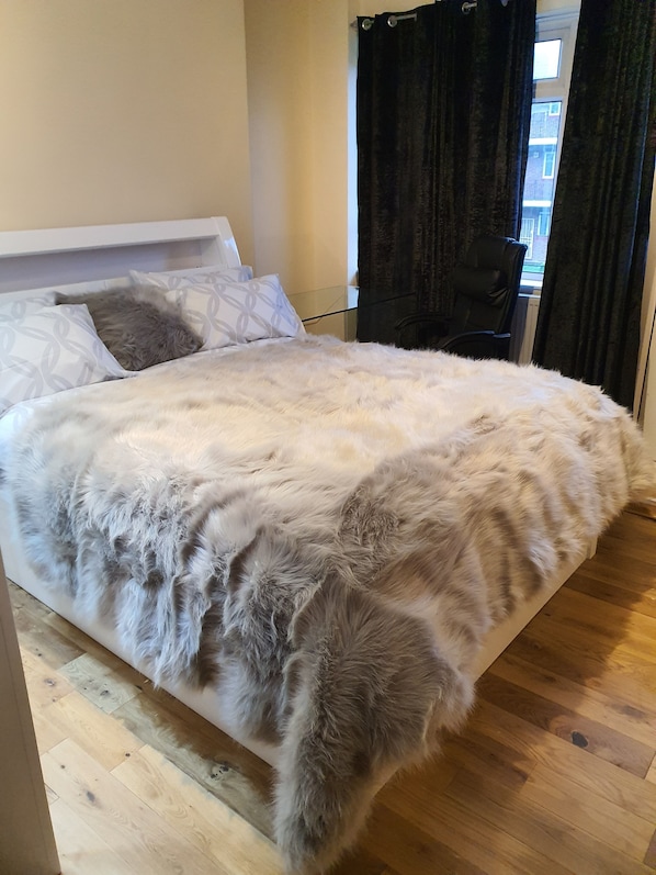 Apartamento | 1 dormitorio, escritorio, cortinas opacas