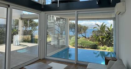 First line sea designer villa with pool - First line sea villa at bay Pollensa