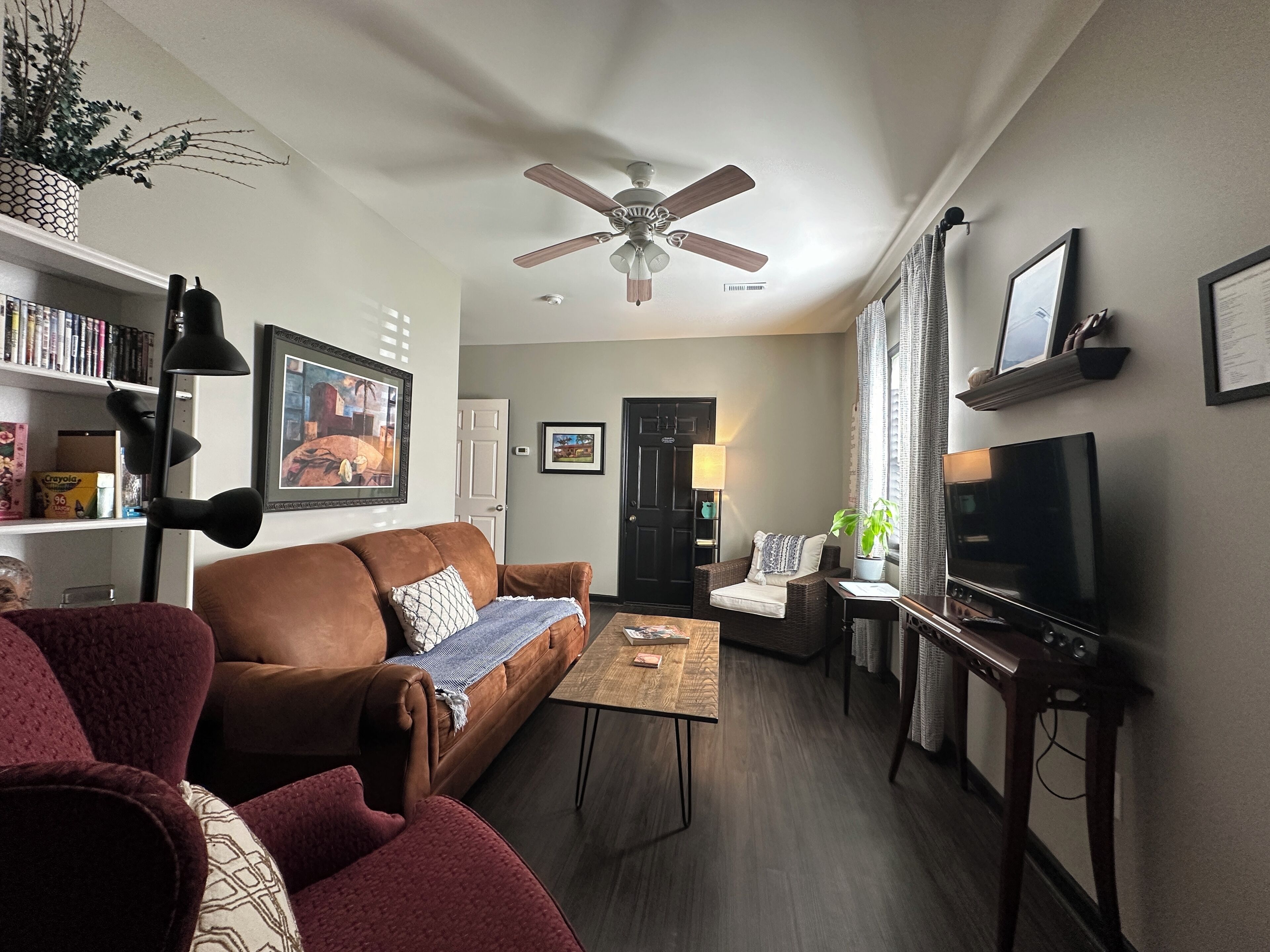 Smart TV, books, music library, video library