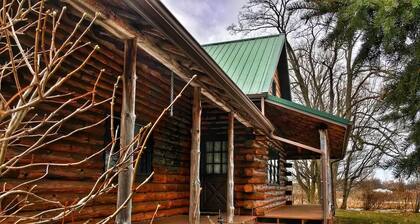 Authentic log cabin!