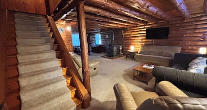 Authentic log cabin!